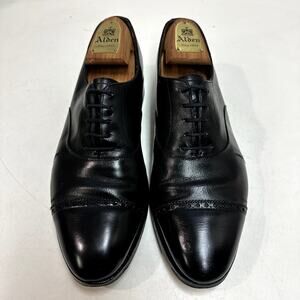 NEW HEELS VTG John Lobb Paris Oxford Cap Toe Philip Black Calf UK 7.5 / US 8.5